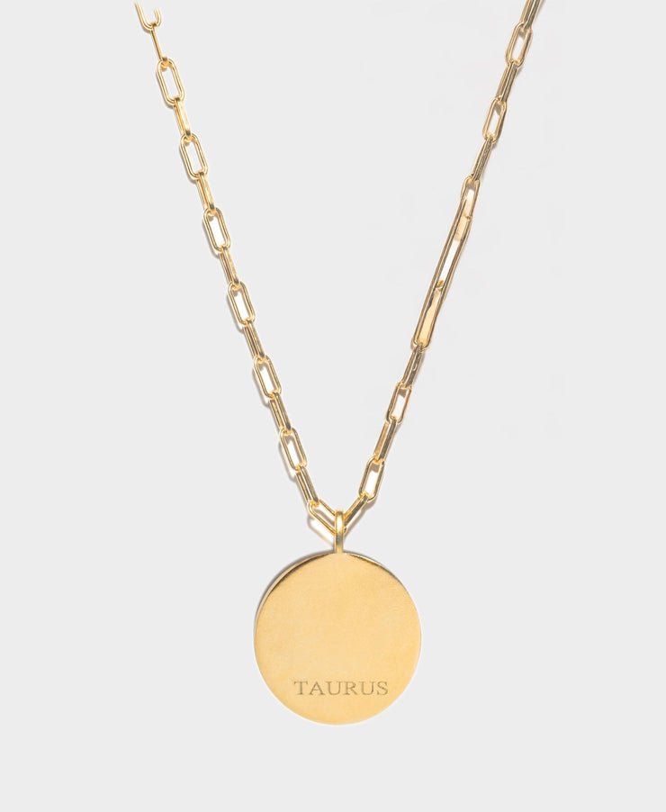 Taurus Gold Vermeil Pendant Necklace