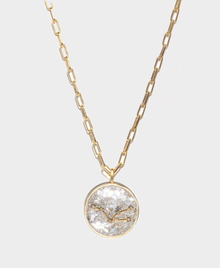 Taurus Gold Vermeil Pendant Necklace