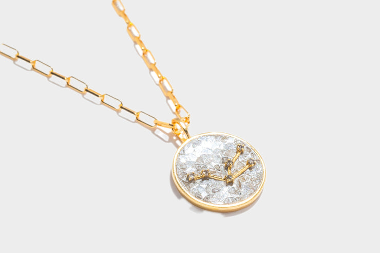 Taurus Gold Vermeil Pendant Necklace