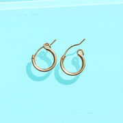 Thick Gold Hoops 14k Gold Filled