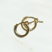 Thick Gold Hoops 14k Gold Filled