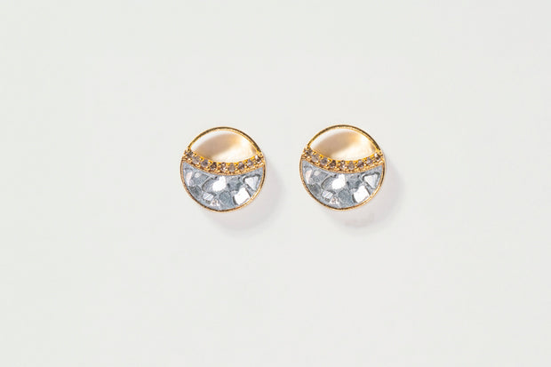 Tiid Gold Vermeil Stud Earrings