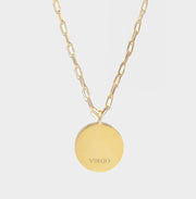 Virgo Gold Vermeil Pendant Necklace