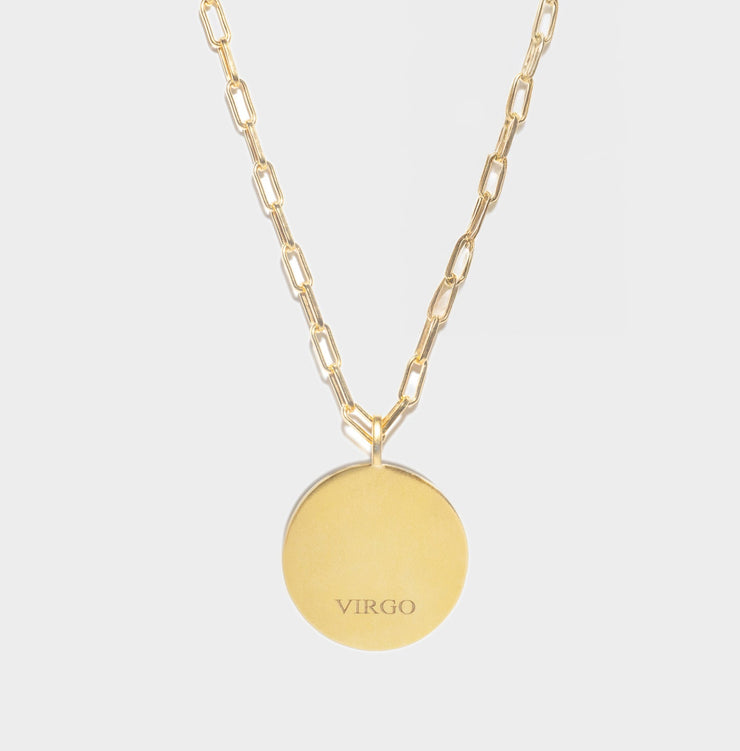 Virgo Gold Vermeil Pendant Necklace