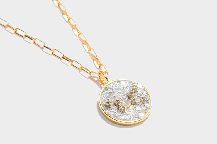 Virgo Gold Vermeil Pendant Necklace