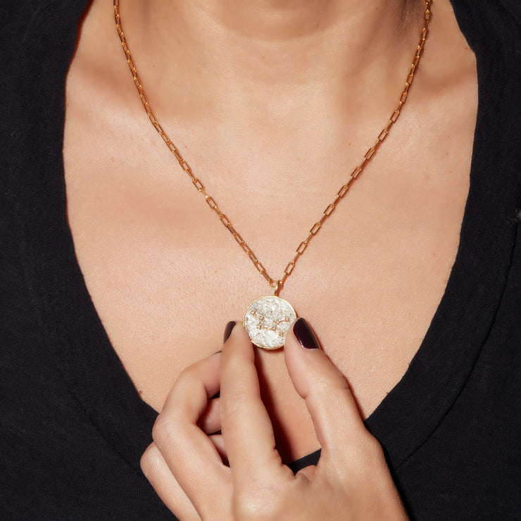 Virgo Gold Vermeil Pendant Necklace