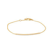 Vivian 14K Gold Diamond Bar Bracelet