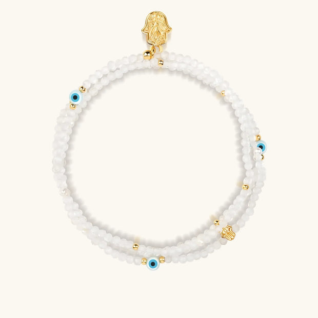 Balanced Spirit - Clear Quartz April Birthstone Wrap