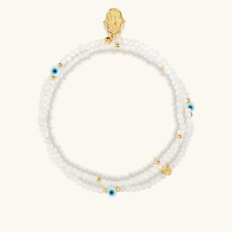 Balanced Spirit - Clear Quartz April Birthstone Wrap