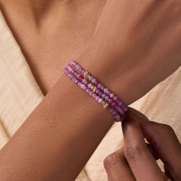 Bold Love Ruby Heart Wrap Bracelet