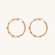 Universal Spirituality - Multi Symbol Hoop Earrings