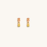Aligned in Balance - Multicolor Enamel Chakra Hoop Earrings