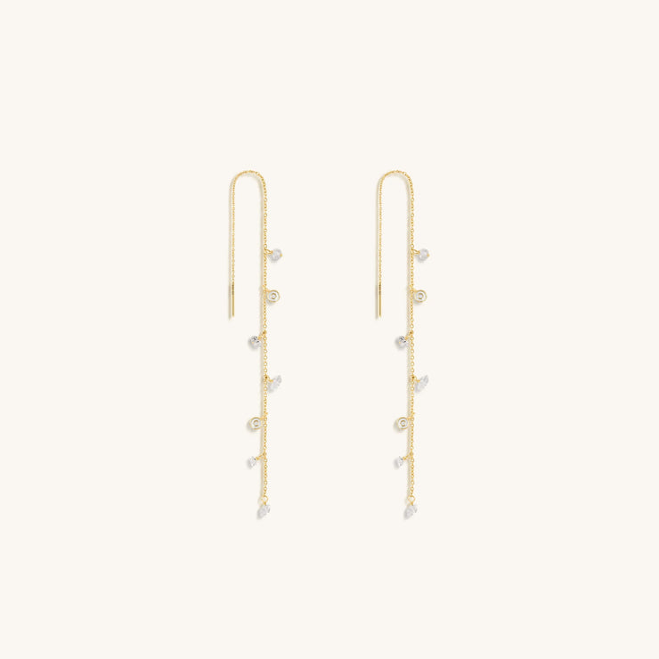 Divine Whispers Threader Earrings