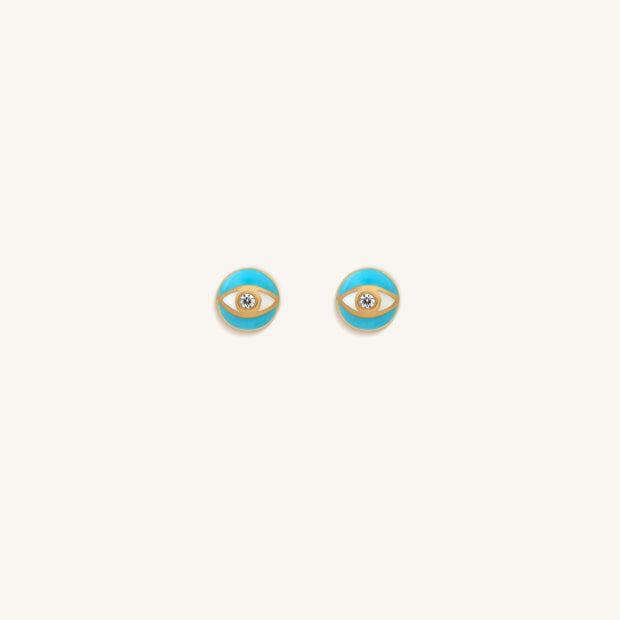 Awakened Purpose Evil Eye Diamond Earrings