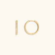 Wheel of Stars - Gold Hoop Earrings