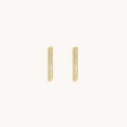 Wheel of Stars - Gold Hoop Earrings