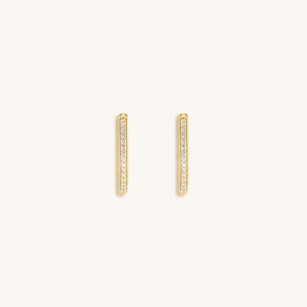 Wheel of Stars - Gold Hoop Earrings