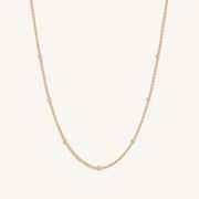 Starry Skies CZ Crystal Gold Necklace
