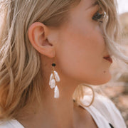 Blush Stick Pearl Earrings