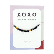 Black Garnet Morse Code Necklace Customize your Code