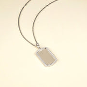 The Iced Border Dog Tag