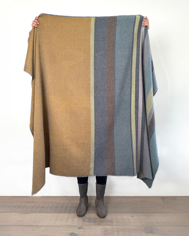 Alpaca Throw Blanket - Gold Rush