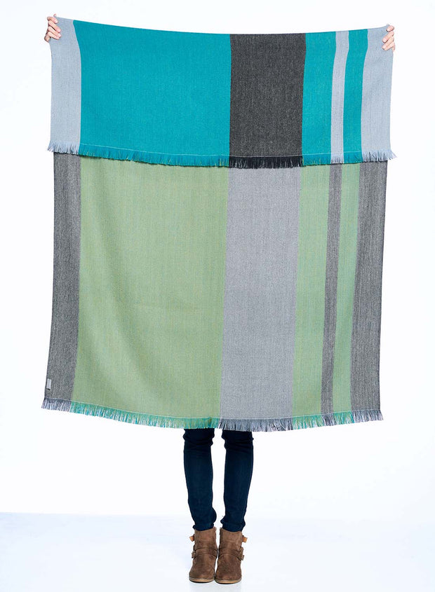 Alpaca Throw Blanket Reversible - Weeping Willow