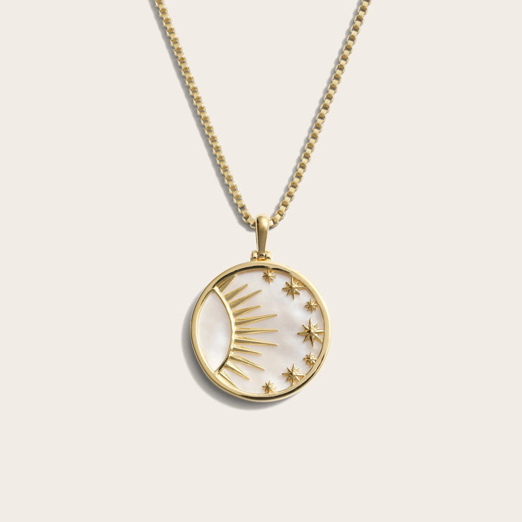 Celestial Mother of Pearl Necklace