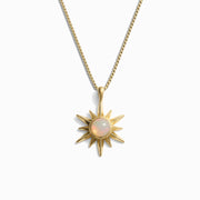 Opal Sun Necklace