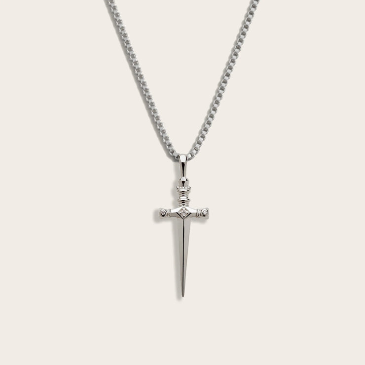 Diamond Sword Necklace