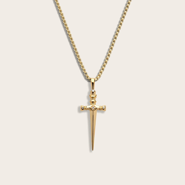 Diamond Sword Necklace