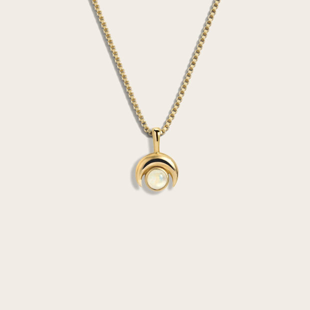 Inverted Moon Necklace
