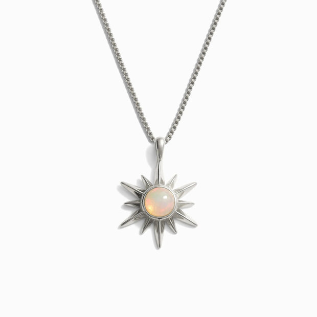 Opal Sun Necklace