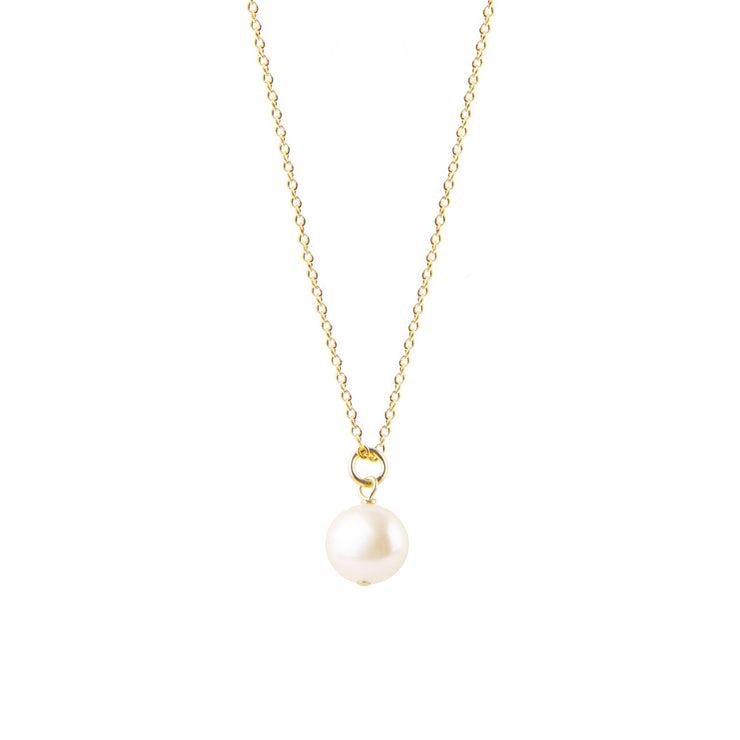 Small Pearl Pendant Necklace