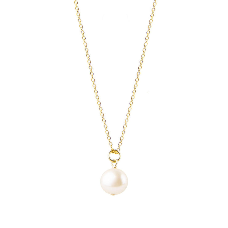 Small Pearl Pendant Necklace