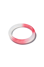 Blush Skinny — Pink Skinny Round Jade Stone Bangle