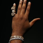 Men's Chunky Iced Cuban Link Ring