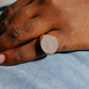 Men's Iced Signet Ring