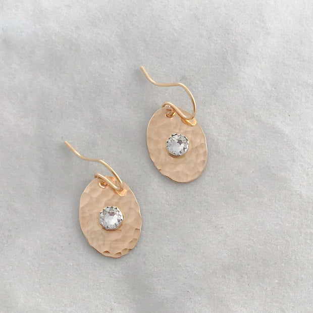 Oval Birthstone Earrings