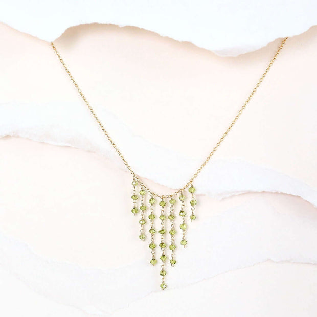 Mini Gemstone Fringe Necklaces