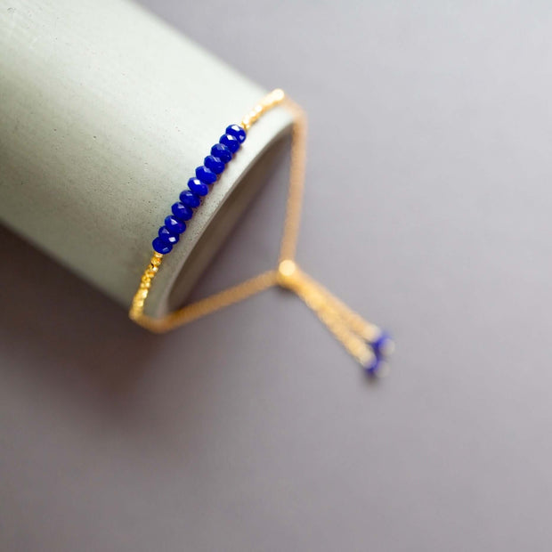 Lapis Lazuli Adjustable Stacking Bracelet