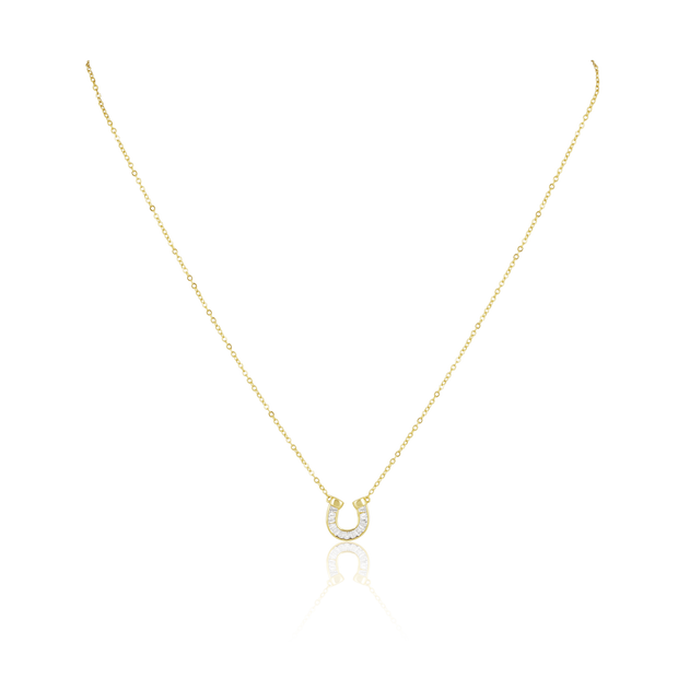 Off To The Races Horseshoe Necklace