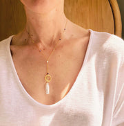 Stick Pearl Ballet Necklace