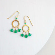 Green Onyx Mini Boho Earrings