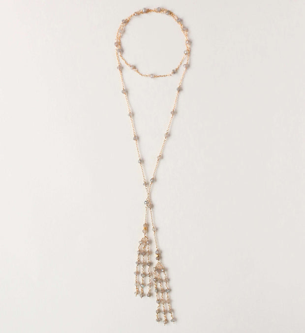 Gemstone Ballet Lariat Necklaces