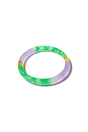 Lavender field — Multicolor jade stone bangle