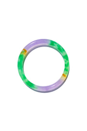 Lavender field — Multicolor jade stone bangle