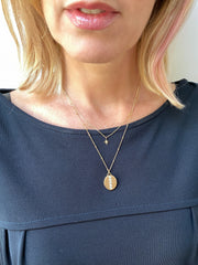 Oval 14K Gold "Love Locket" with Diamonds