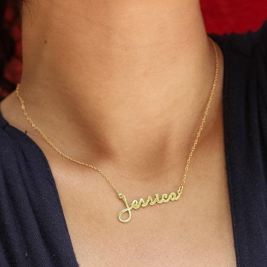 Dainty Script Name Necklace