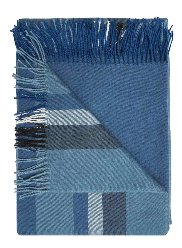 100% Baby Alpaca Throw - Blue Lagoon